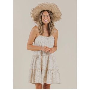 Rylee + Cru Vegetable Garden Tiered dress